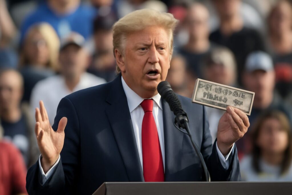 Trump promete US$ 5 mil a cada americano se vencer eleições